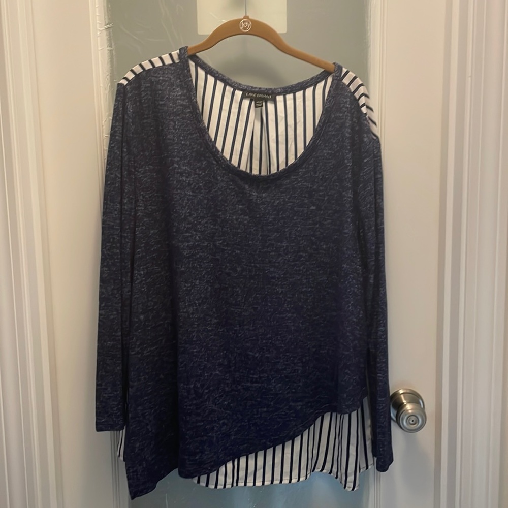Lane Bryant 18/20 asymmetrical blouse